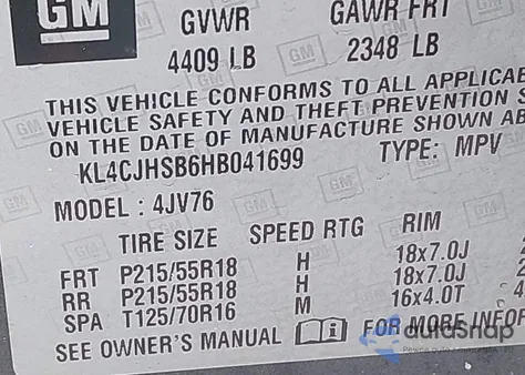 2017 Buick Encore Premium из США, поврежденный, VIN KL4CJHSB6HB041699